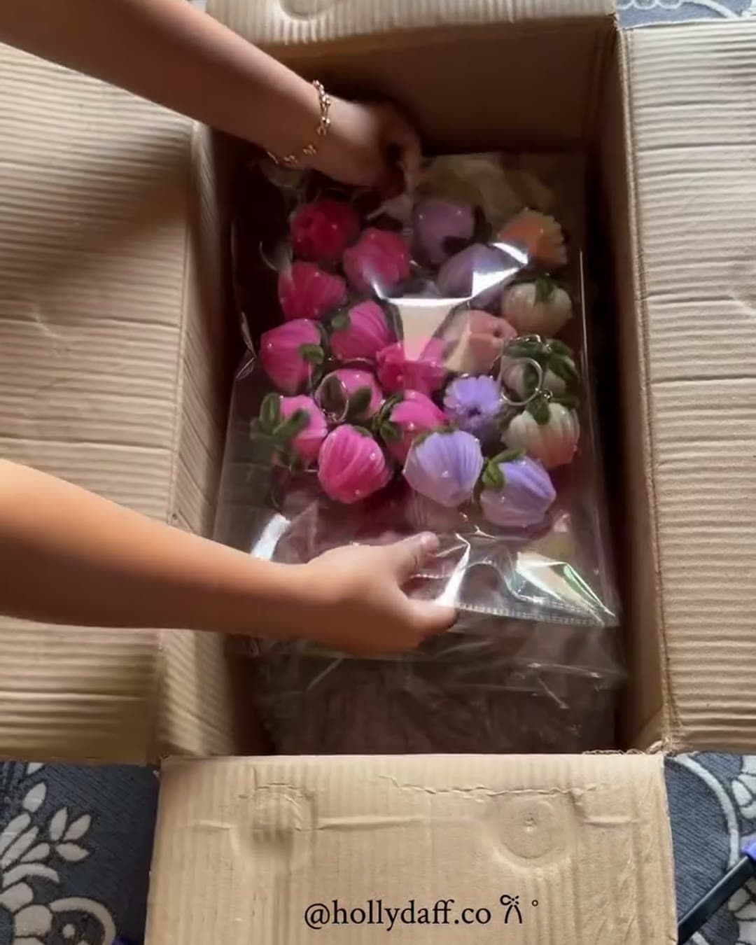 Bulk order being packed into a box